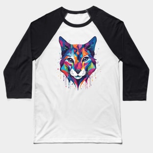 colorful cat Baseball T-Shirt